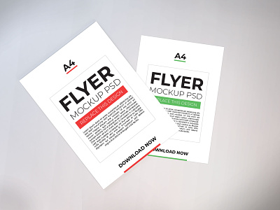 A4 Flyer Mockup Vol 3 a4 a4 size a5 booklets brochure corporate cover design flyer layout mockup paper poster print psd stationery template white