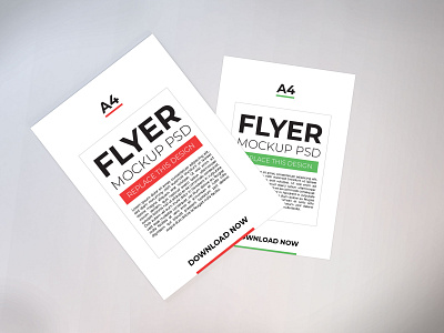 A4 Flyer Mockup Vol 3