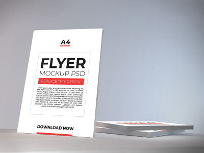 Flyer Mockup Vol 4 a4 a5 booklets brochure corporate cover design flyer layout mockup paper poster print psd stationery template white