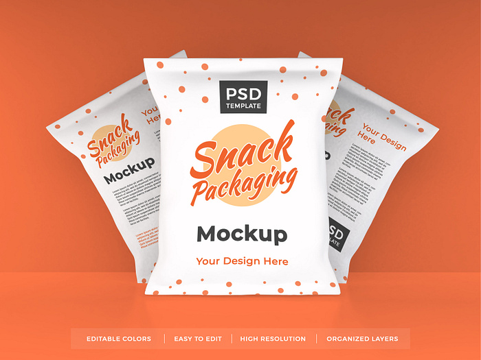 Snack Packaging Mockup Vol 4 by Dendy Herlambang on Dribbble