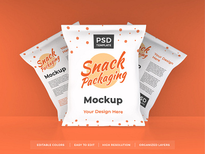 Snack Packaging Mockup Vol 4