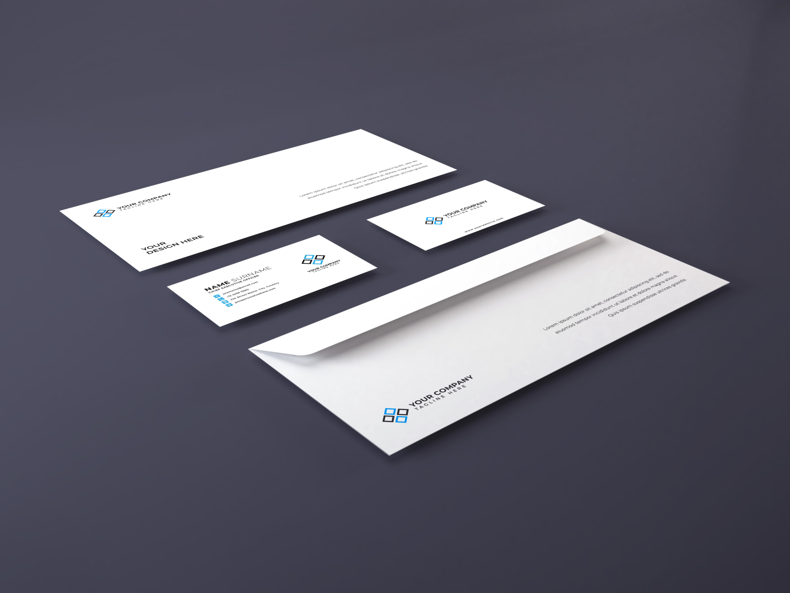 Stationery Set Mockup Vol 4 by Dendy Herlambang on Dribbble