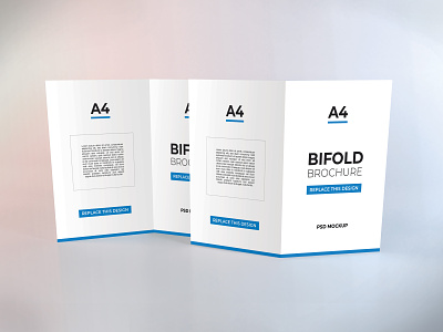 Bifold Brochure Mockup Vol 5 a4 a5 bifold booklets brochure business flyer graphic mock up mockup modern paper photoshop poster print psd realistic stationery template