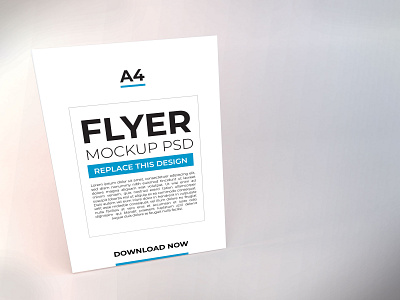 A4 Flyer Mockup Vol 5 (Freebie)