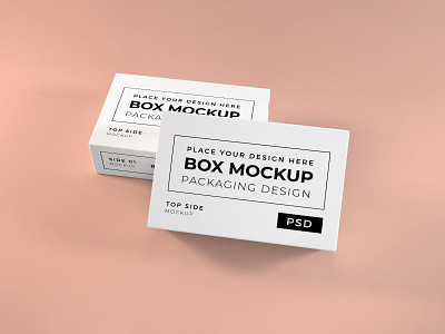 Long Box Mockup Vol 5 (Freebie) 3d blank box branding cardboard design empty free freebie isolated mockup object package packaging paper product shape square template white