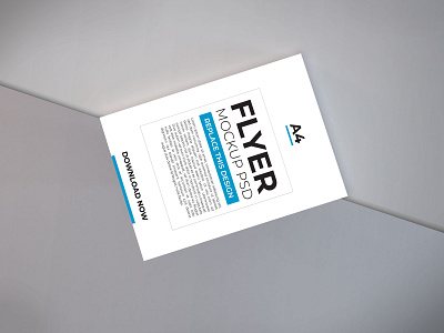 Download Flyer Mockup Vol 6 a4 a5 booklets brochure corporate cover design flyer layout mockup paper poster print psd stationery template white