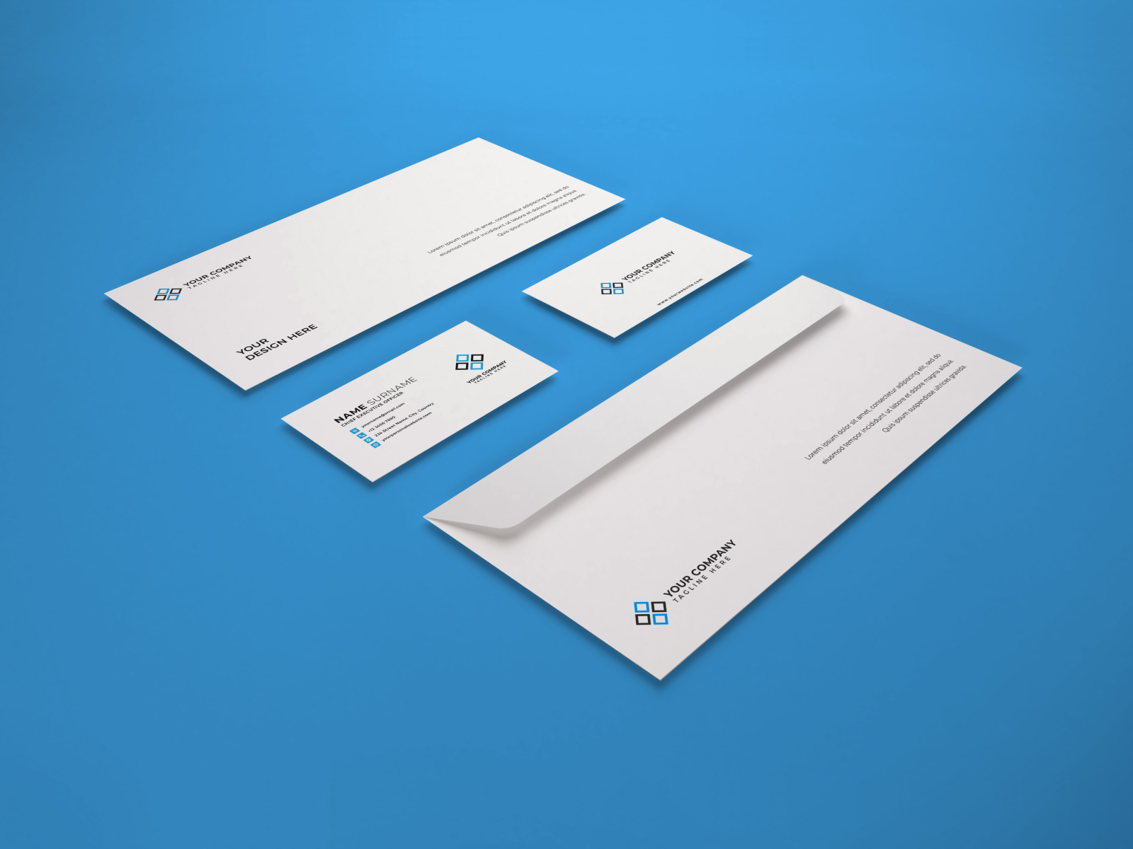 Download Stationery Set Mockup Vol 6 By Dendy Herlambang On Dribbble