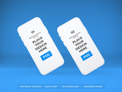 Download White iPhone Mockup Vol 6