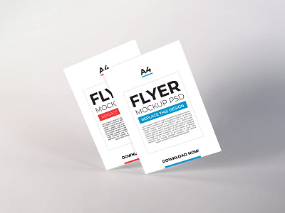 Download Flyer Mockup Vol 9 a4 a5 booklets brochure corporate cover design flyer layout mockup paper poster print psd stationery template white