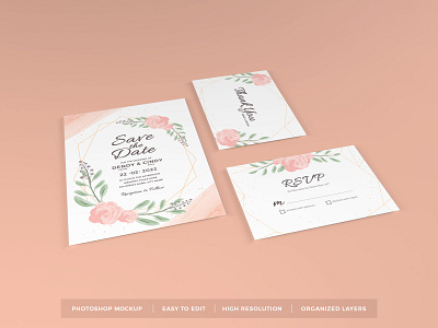 Download Wedding Invitation Mockup Vol 9