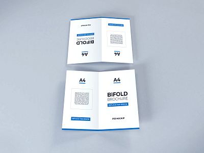 Download Bifold Brochure Vol 19 (Freebie) a4 a5 bifold booklets brochure business flyer graphic mock up mockup modern paper photoshop poster print psd realistic stationery template