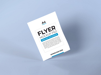 Download Flyer Mockup Vol 10 (Freebie) a4 a5 booklets brochure corporate cover design flyer layout mockup paper poster print psd stationery template white