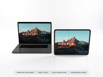 Download MacBook & iPad Mockup Vol 10 (Freebie) 3d apple computer device electronic free freebie gadget ipad ipad pro laptop macbook mobile mockup screen tablet technology template