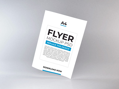 Download Flyer Mockup Vol 11 a4 a5 booklets brochure corporate cover design flyer layout mockup paper poster print psd stationery template white