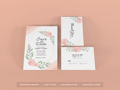 Download Wedding Invitation Mockup Vol 11 mockup photoshop premium template wedding