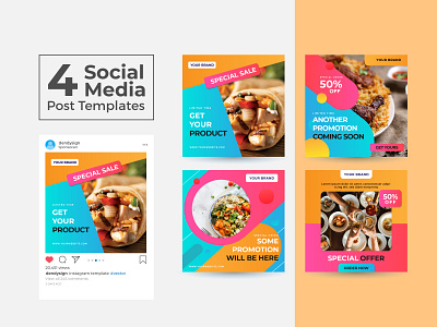 Social Media Post Design Templates Vol 5