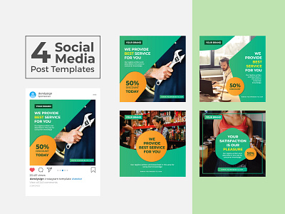 Social Media Post Design Templates Vol 8