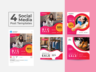 Social Media Post Design Templates Vol 10