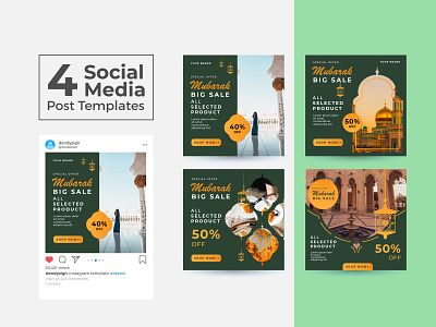 Social Media Post Design Templates Vol 11