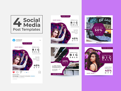 Social Media Post Design Templates Vol 15