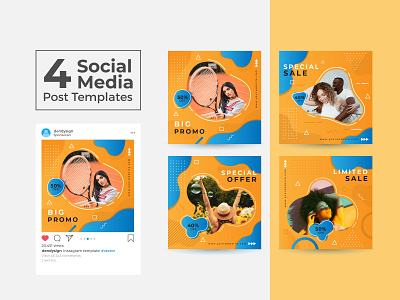 Social Media Post Design Templates Vol 21