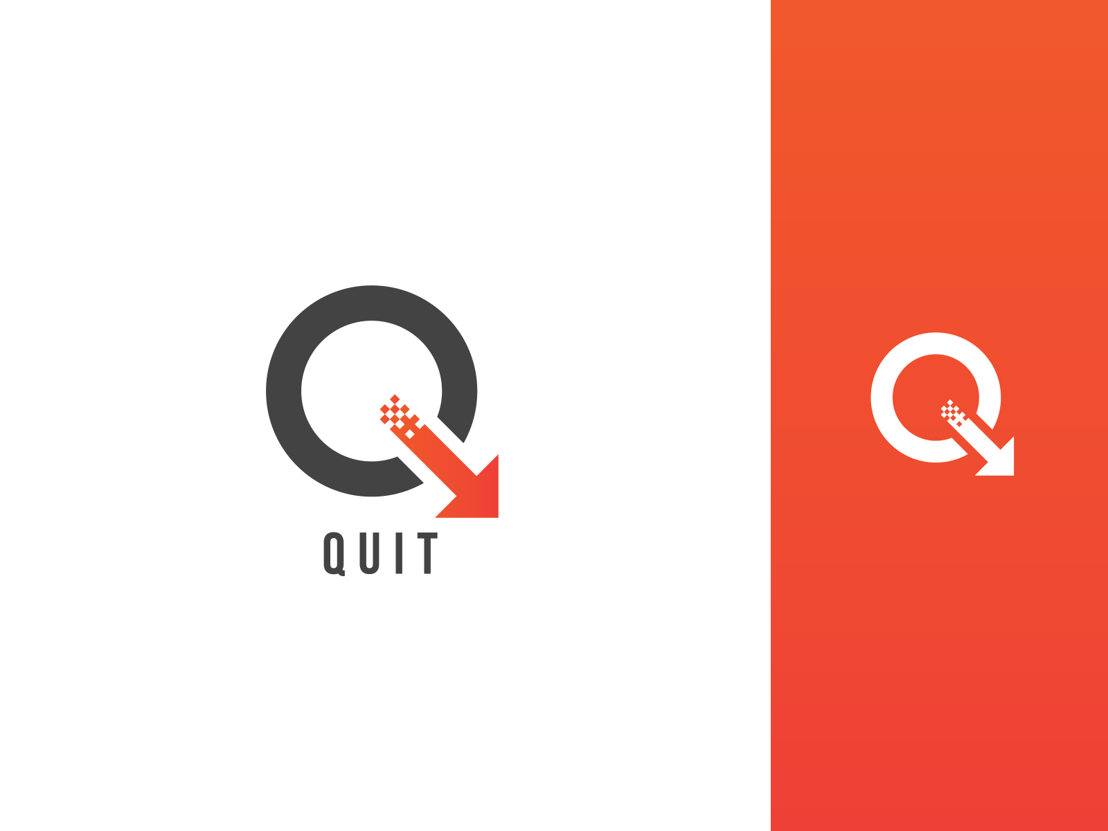 Quit Logo Design Concept by Dendy Herlambang on Dribbble