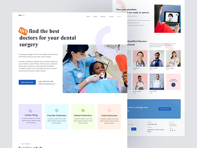 Dental Health Care Landing Page