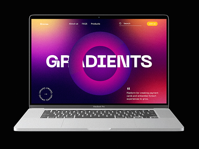 Gradient Textures - Landing Page 3d abstract abstract gradient agency animation branding design gradient gradient texture graphic design header home page logo texture trend 2021 trend 2022 ui web website