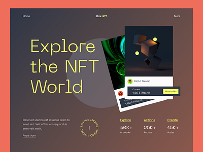 NFT Landing Page Website