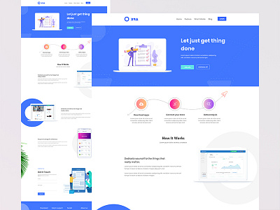 creative landing page design by Rubel Ahmed on Dribbble
