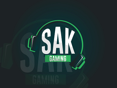 Logo For Sak Gaming youtube channel design illustration logo logo design logotype vector art