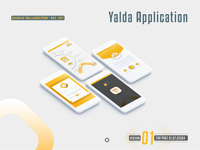 Ui Application Yalda app application design app flat ui uidesign uiux uiuxdesign