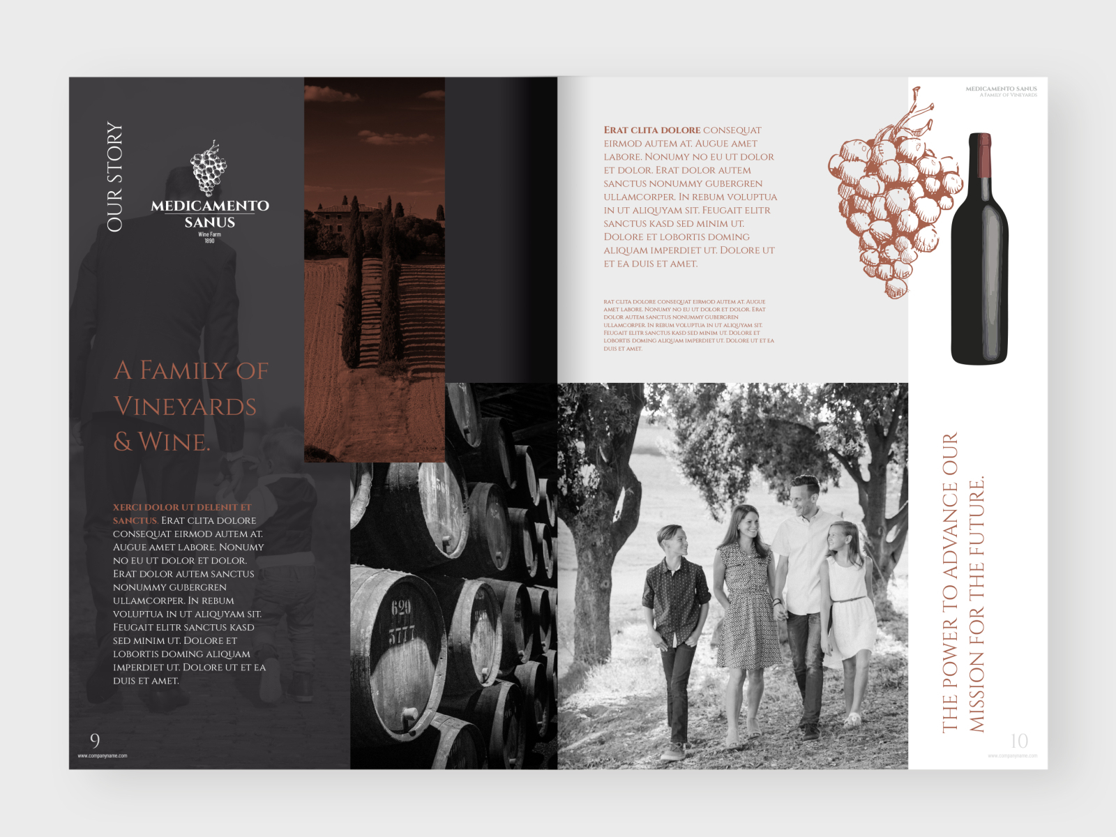 Vineyard Brochure Template by ALFA ERA on Dribbble