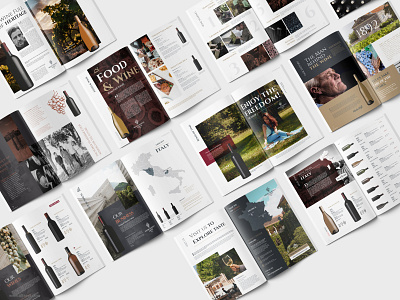 Wine Catalog Template Design