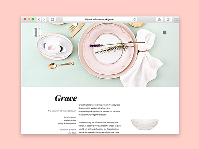 Grace Porcelain Set grace layout mint porcelain portfolio product design product styling rose gold rose quartz semplice styling