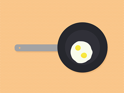 Since the FDA retracted their statement on cholesterol... eggs frying pan illustration vector