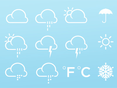 Weather Icons climate icons weather