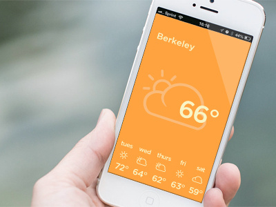 Flat weather app flat flat design minimal user interface weather
