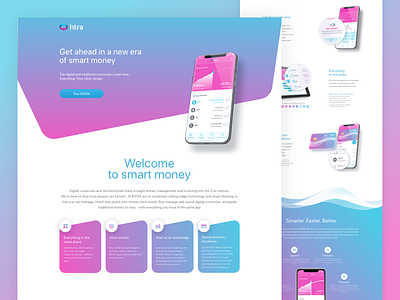 Intra landing page app landing block chain blockchain creative crypto crypto currency crypto exchange cryptocurrency cryptocurrency app gradient landing landing page landingpage layout mobil app landing mobile mobile app product design ui design visual design