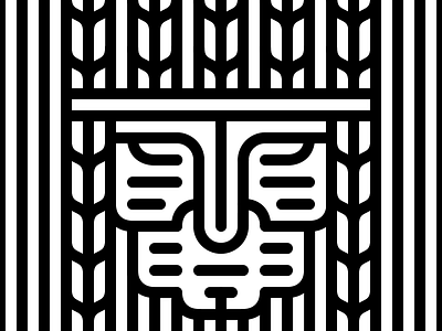 Chief black blackwhite chief geometric graphic head illusion illustraion line linear lineart linestyle monochrome native american paresi pawnee stripes white