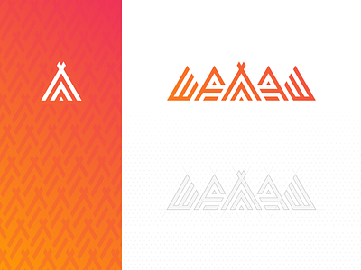 Logo brand identity cabin concept ethnic geometric graphic grid hostel hut logo ornament palindrome pattern russian symmetric symmetry tent text triangle triangular