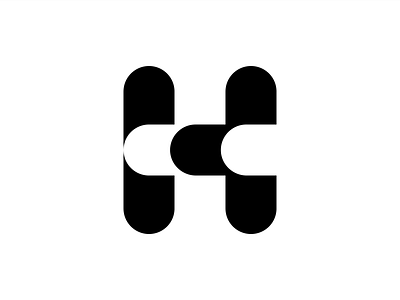 H 2d branding design flat graphic h icon letter letterform lines logo logotype mark minimalistic monogram negative space negativespace symbol typogaphy vector