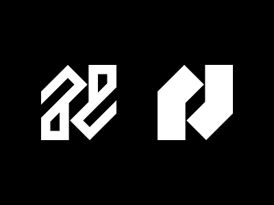 NN 2d alphabet branding design flat icon letter letterform logo logotype mark minimal minimalistic monogram n negative space symbol type typography vector