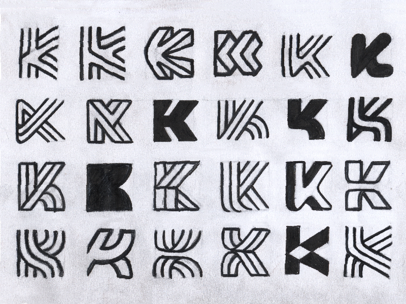 K Letter Exploration by Nick Ugre on Dribbble