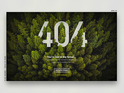 Daily UI #008 - 404 page