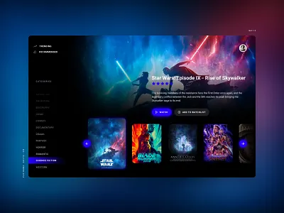 Daily UI #025 - TV App dark interface dark ui interface interface design interface designer interfacedesign interfaces movie app movie poster starwars tv app tv series tvapp ui design uidesign user interface user interfaces ux ux ui uxui