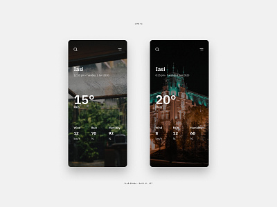 Daily UI #037 - Weather daily ui dailyinspiration dailyui dark mode darkui design app iasi mobile app mobile app design mobile apps mobile design mobile ui mobileapplication romania ui design uidesign uiux ux weather weatherapp