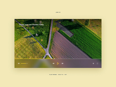 Daily UI #057 - Video Player daily ui dailyui interface interface design interfacedesign minimalism minimalist ui player ui ui design ui ux uiux ux ux design uxui video video app video game video player videoplayer