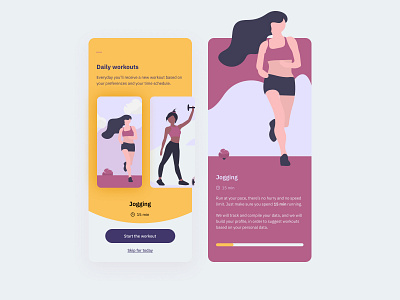 Daily UI #062 - Workout of the Day challenge dailyui dailyuichallenge design challenge fitness fitness app interaction interaction design interface interface design interfacedesign mobile mobile app mobile app design mobile ui sport ui ui design ux workout