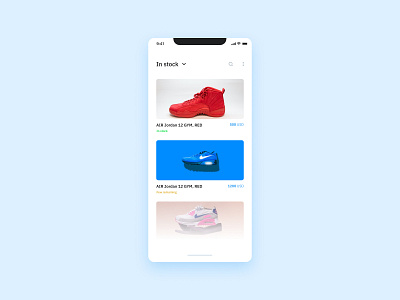 Daily UI #096 - Currently In-Stock android app app design application design design app interface ios mobile mobile app mobile app design nike product product design shoes ui ui design uidesign uiux ux